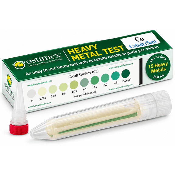 Heavy Metals Test Kit Cobalt Sensitive Kit 1 Pack - Water Testing Kits for Drinking Water, Food, Urine, Waste Water, Heavy Metal Urine Test Kit, Water Test Kit, Heavy Metal Test Kit for Humans