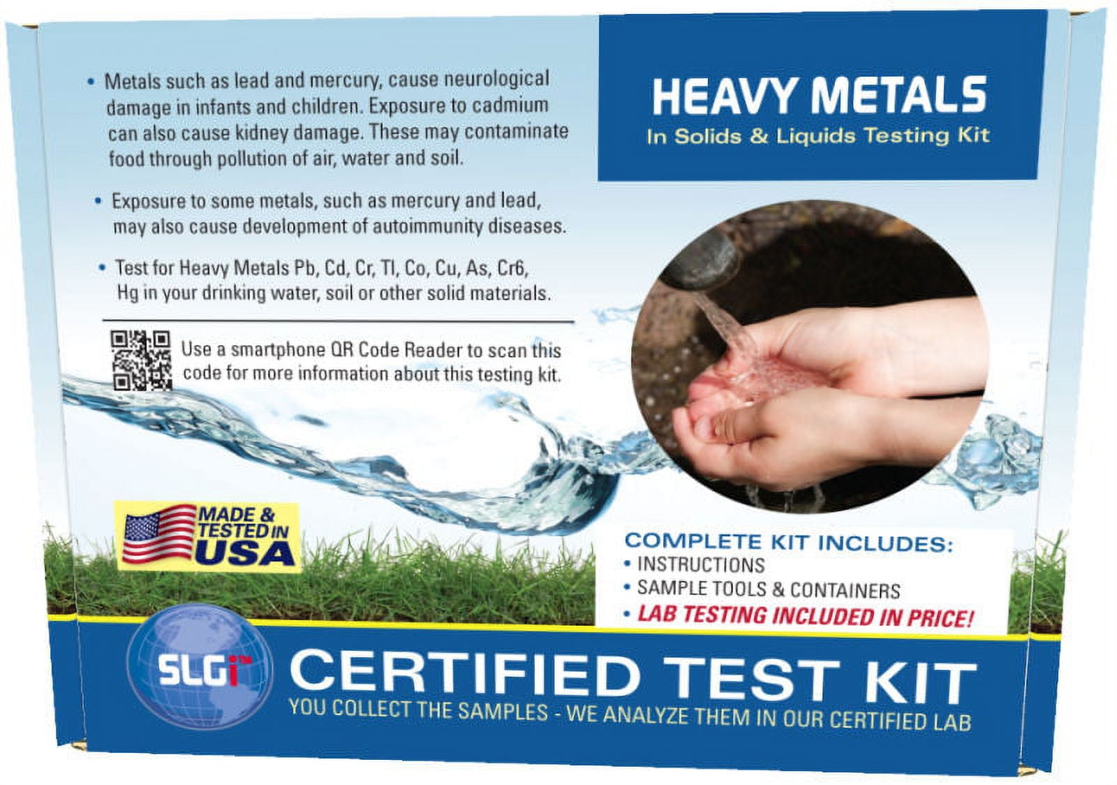 Heavy Metals Test Kit in Ground/Waste Water or Soil 1PK (5 Bus. Days)  Schneider Labs 