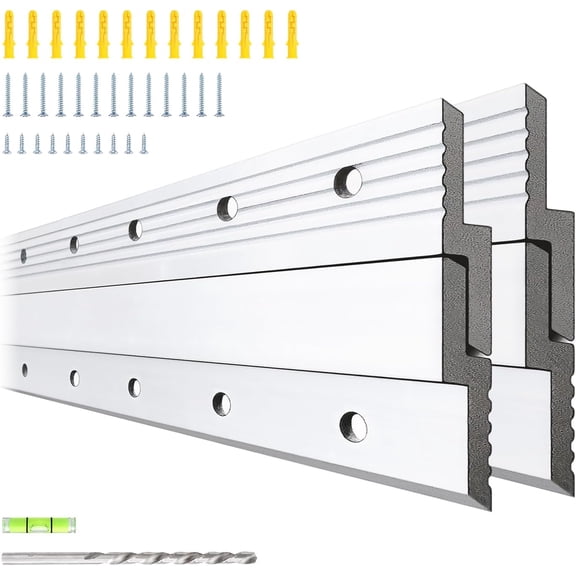 Heavy Mirror Mounting Hardware Mirror Hanger Z Clips 41 Inch 2 Pairs French Cleat Aluminum Alloy Mirror Picture Frame Hanging Kit Mirror Brackets for Wall Mounting Heavy Duty 350LB Max Load