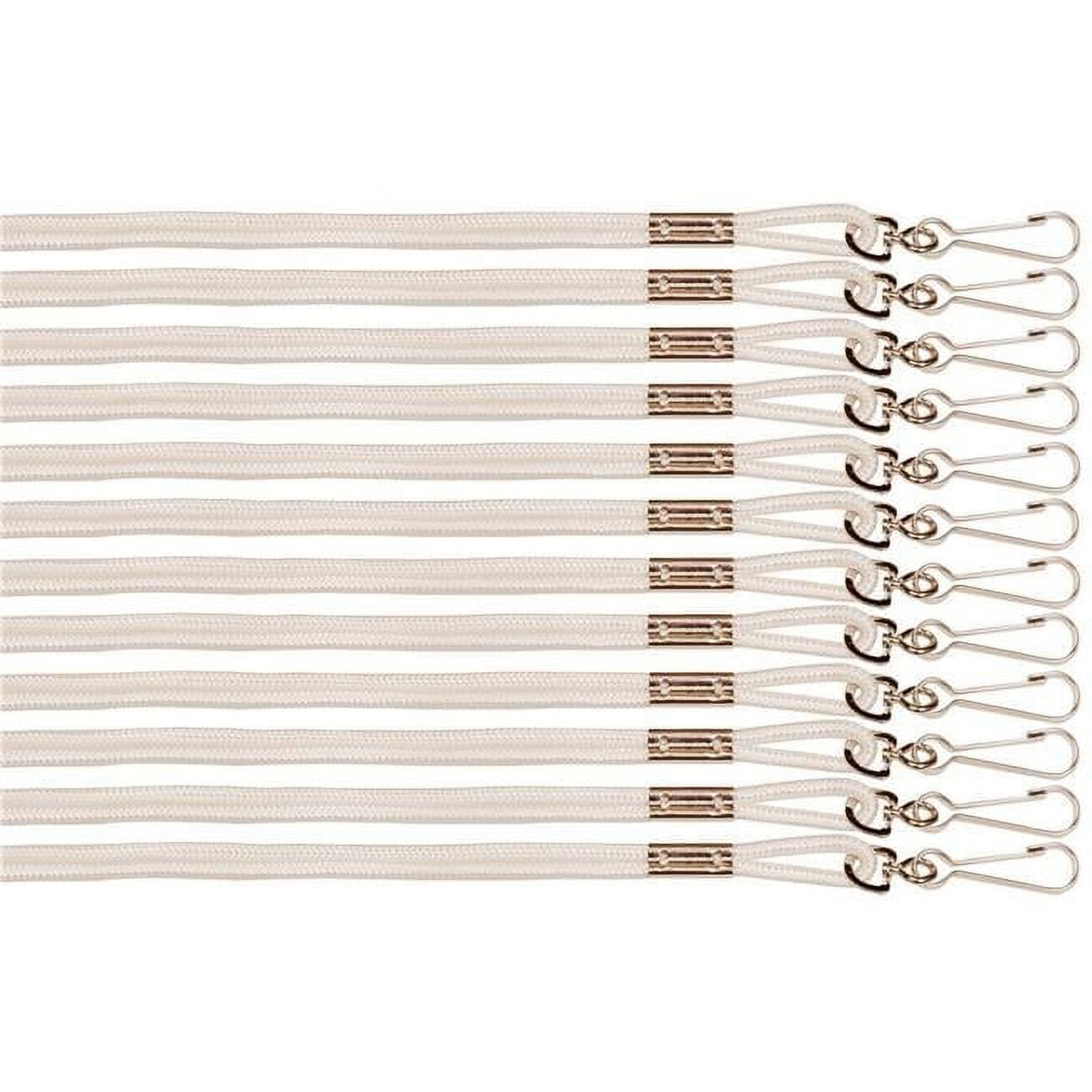 Heavy Nylon Lanyard, White