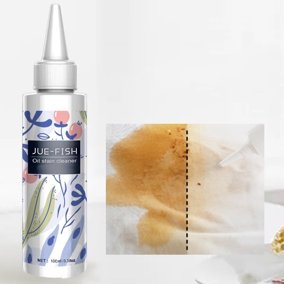 Heavy Oil Stain Remover Spray For Clothing 100 Ml, Fast Action On Food Wine Coffee Ink, Safe For Washable Fabrics, Portable Bottle For Indoor Or Outdoor Emergency Laundry Cleaning