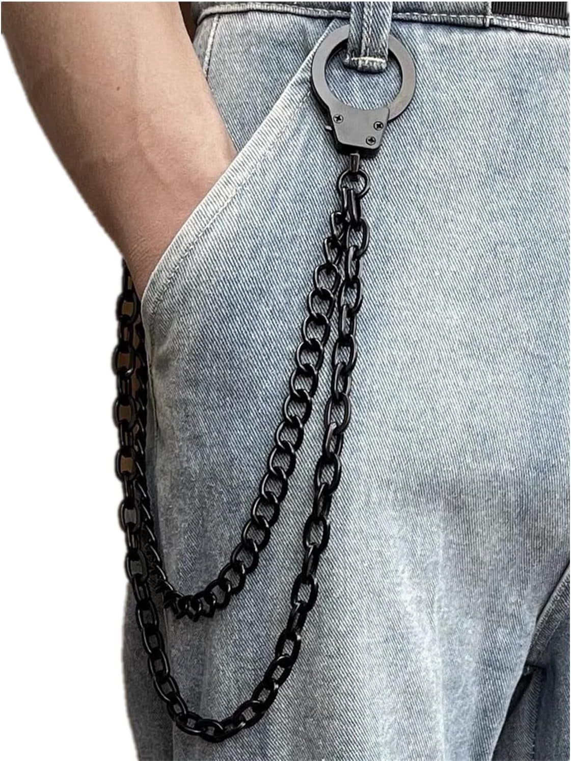 【ALEXII】韓国 TOO MUCH KEYRING PANTS CHAIN V2 パジ チェーン Heavy Pants Chains Trouser Keychain Jeans Punk Wallet Chain