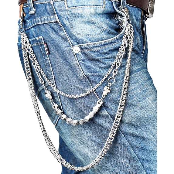 Heavy Pants Chains Trouser Keychain Jeans Punk Wallet Chain Hip Hop Goth Chain Key Chain for Men Women