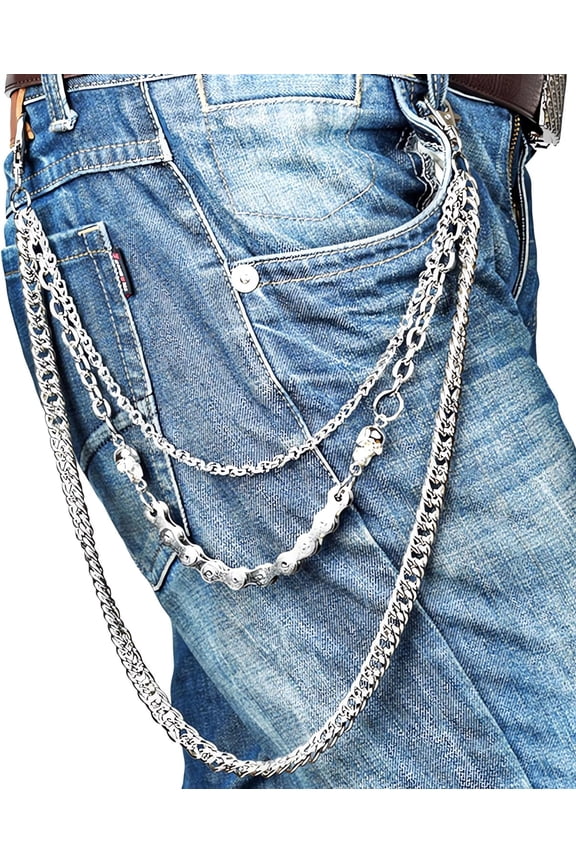 Heavy Pants Chains Trouser Keychain Jeans Punk Wallet Chain Hip Hop Goth Chain Key Chain for Men Women