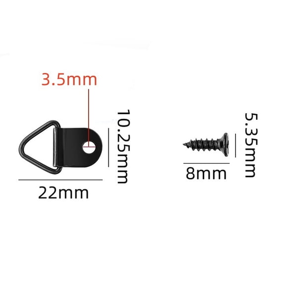 Heavy Picture Hanging Hardware Heavy Duty Wall Hooks for Hanging Heavy Duty, Black Stainless Steel Picture Hanging Hooks for Hanging Picture Frames Oil Paintings Wedding