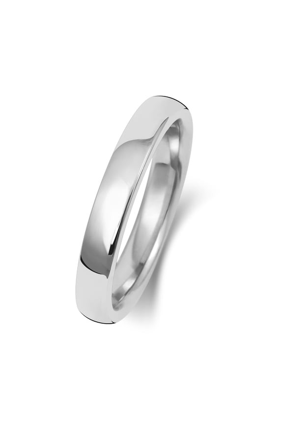 Heavy Platinum 950 3mm Soft Court Comfort Men/Women Wedding Band/Ring