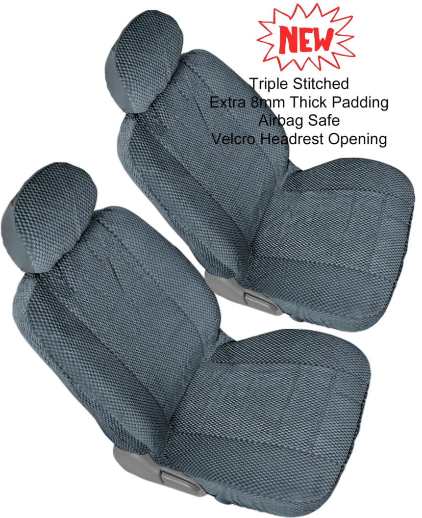 Heavy Protective Smooth Textured 4pc Front 2 Low Back Bucket Charcoal