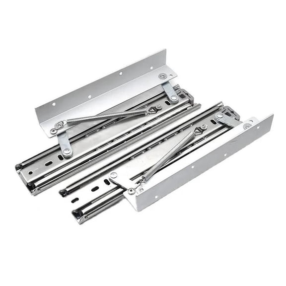 Heavy Pull Out Pop Up Slide Rail Supporting Bracket For Furniture Table Top Folding Conceal Leaf Extension