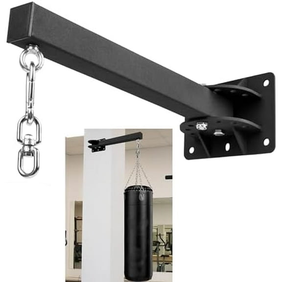 Heavy Punching Bag Wall Mount Hanger, Heavy Duty Boxing Bag Bracket, 360 Swivel Hook Punching Bag Mount Stand for Home or Gym Muay Thai and MMA Training7 Adjustable Positions