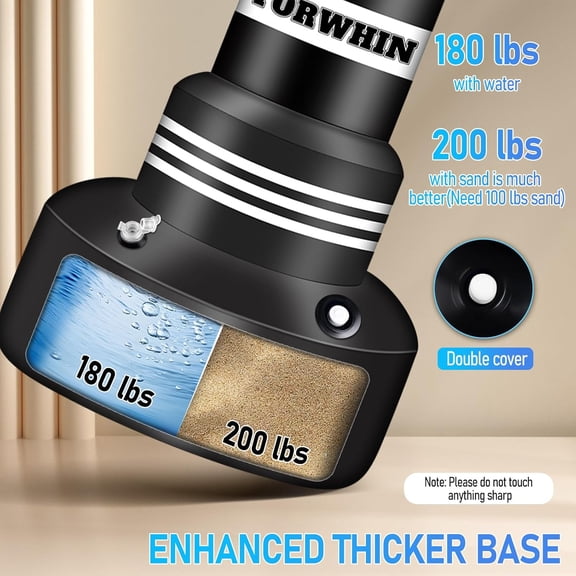 Heavy Punching Bag for Adults: Freestanding Boxing Kicking Bag with Stand, Gloves, and Electric Air Pump