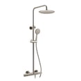 thumbnail image 1 of Heavy Rainfall Stainless Steel Shower Bar with Hand Sprayer in Brushed Nickel, 1 of 9
