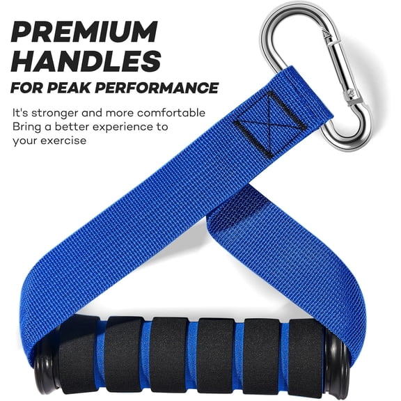 Heavy Resistance Bands for Working Out,  Resistance Bands with Handles Weight Exercise Bands for Men Women, Workout Bands with Door Anchor and Ankle Straps Strength Training Equipment