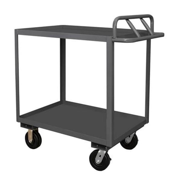Heavy Rolling Stock Cart with Ergonomic Handle