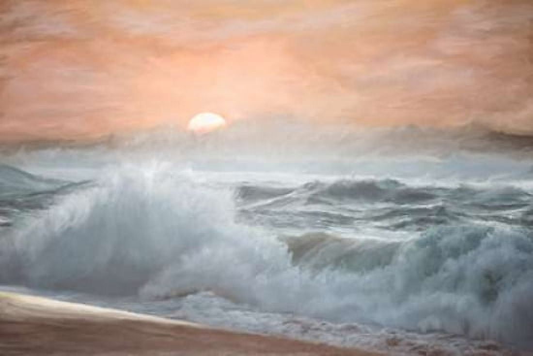 Heavy Seas at Sunset II Canvas Art - Ramona Murdock (12 x 18)