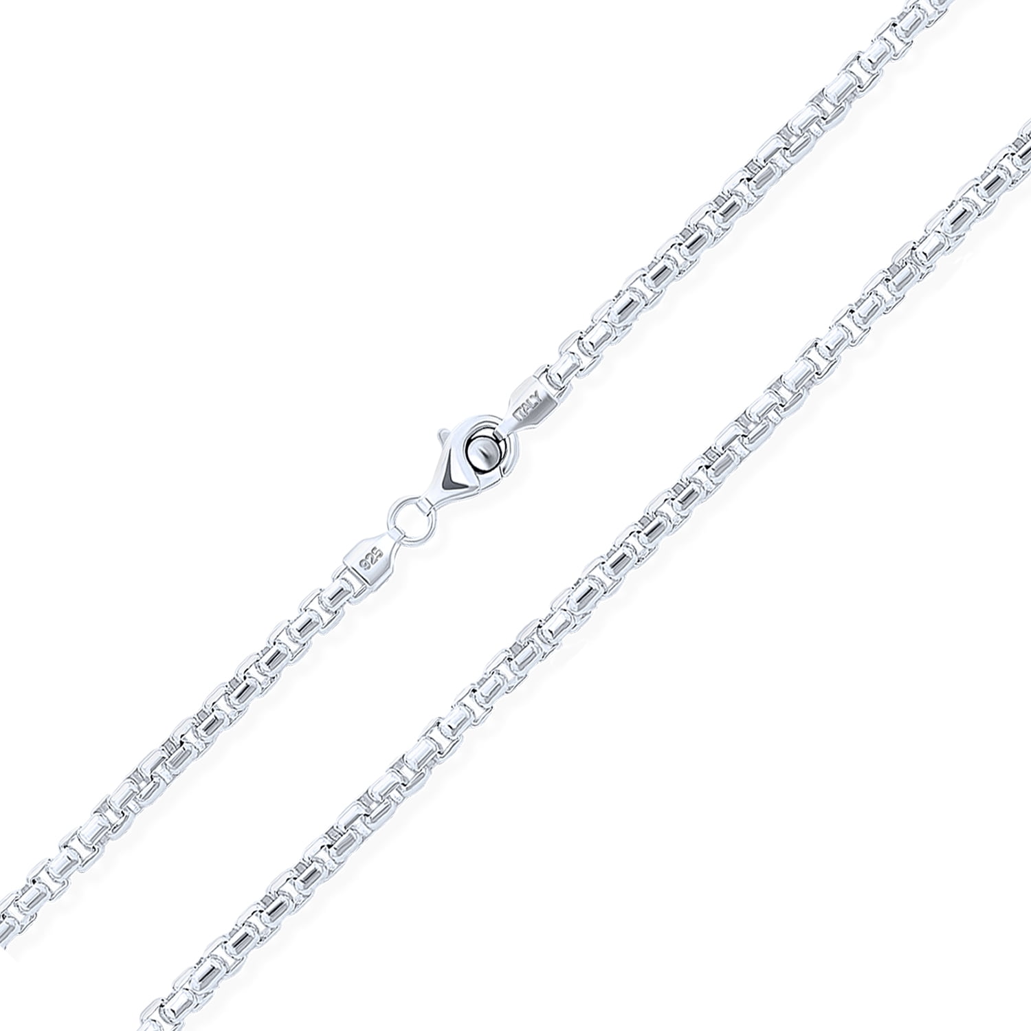 Heavy Square Box Chain Solid 5M Necklace 925Sterling Silver 18 heavy-square-box-chain-solid-5m-necklace-925sterling-silver-18