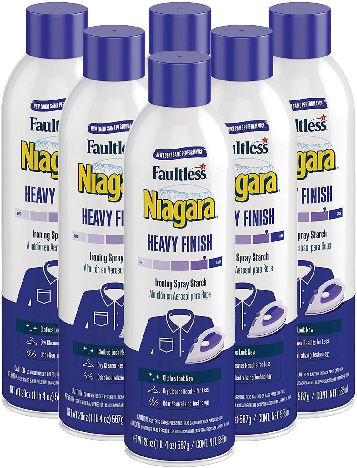 Heavy Starch Spray (20 oz, 6Pack) Niagara Heavy Finish Liquid Starch