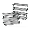 thumbnail image 1 of Heavy Steel Collapsible Cooling Rack, 3 Position Adjustable Oven Safe Rack, Compact Stackable Baking Organizer Rack, 1 of 5