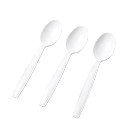 Heavy Styrene Teaspoons, White - Pack of 1000