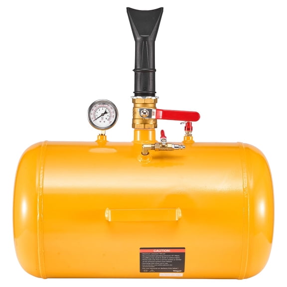 Heavy Tire Bead Seater, 10 Gal, 87-116 PSI, Air Trigger Inflator for ATV/Tractor/Truck/RV/UTV, Yellow