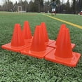 thumbnail image 1 of Heavy & Tough 6" Cones - Won't Fly Away in Wind or Crack/Break - LVL10 Pro Training Cones - 6 Cones, 1 of 3