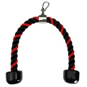 qibylift 27 Inch Nylon Tricep Rope Cable Machine Attachment with Rubber End Caps