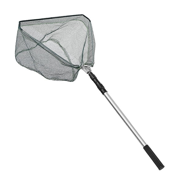 Heavy Type Aluminum Fishing Net With Retractable Handle For Deep Water