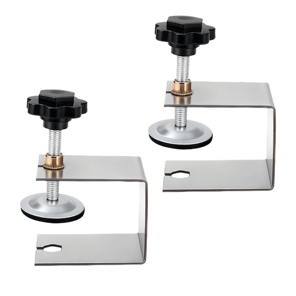 Heavy Type Rustless Steel Cabinet Fixing Clamps Adjustable Antislip Fasteners For Drawer Panels Shelves Workbenches