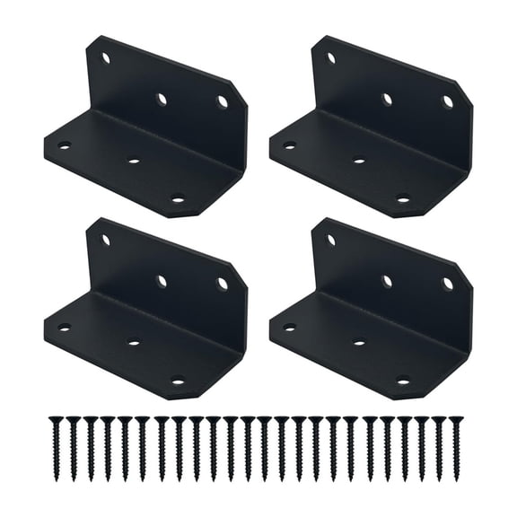 Heavy Type Steel L Shape Corner Brackets Thick Large Capacity For Roofing Outdoor Indoor Structural Reinforcement