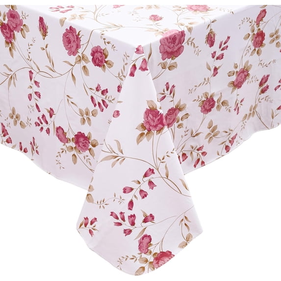 Rectanglets Snacks Heavy Vinyl Tablecloth with Flannel Backing Oil-Proof Plastic Table ...