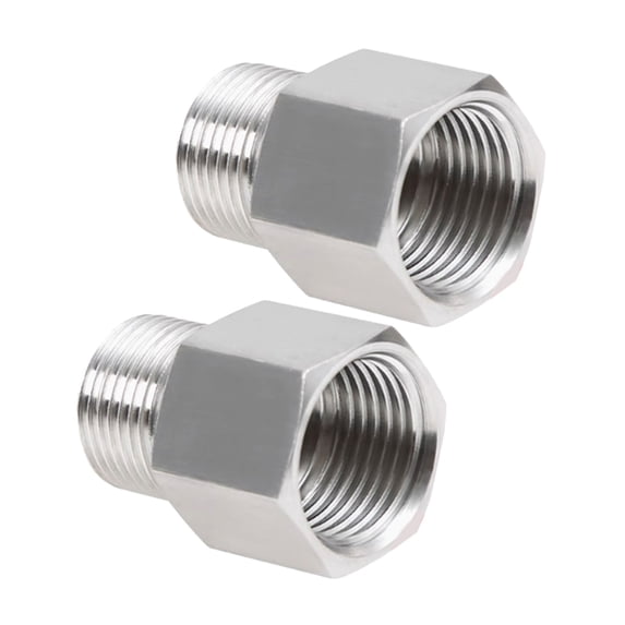 Heavy Wall Metal Pipe Couplings 3/8inch Female 1/4inch Male Adapter ...