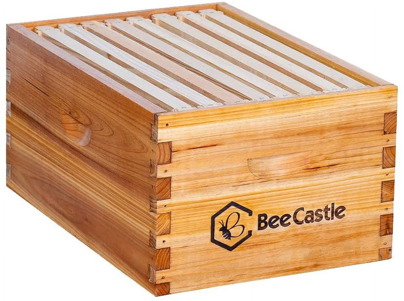 Heavy Wax Coated Langstroth Unassembled Deep/Brood Box with Frames and ...