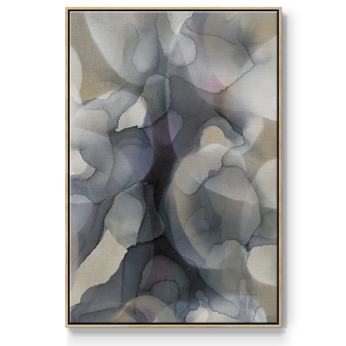Heavy Weather Framed Premium Gallery Wrapped Canvas - Ready to Hang - 17 x 25 - Natural Wood Floating Frame