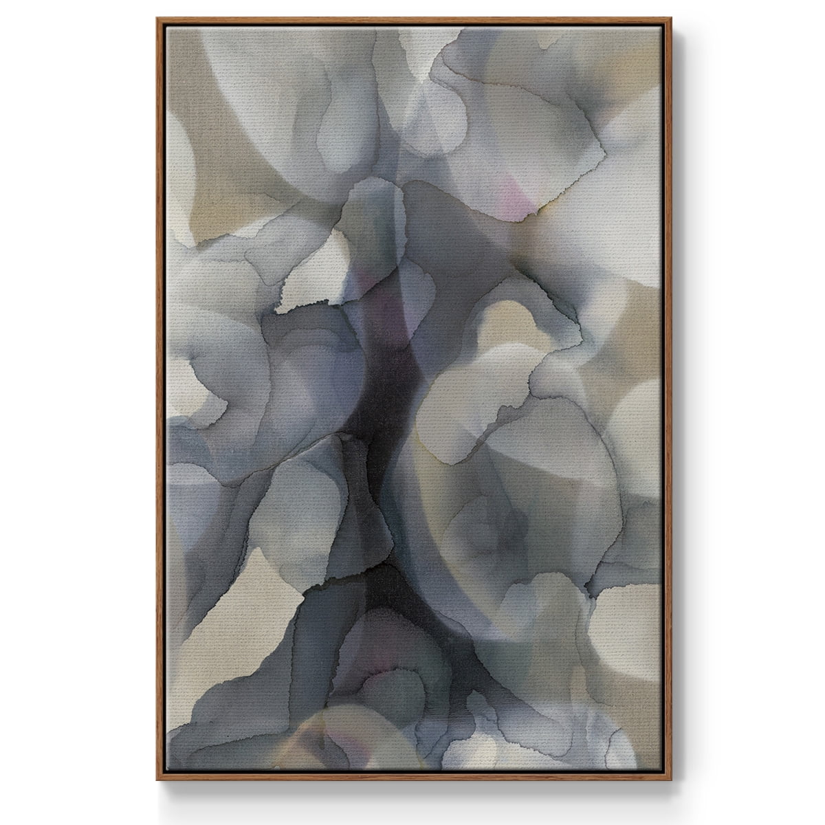 Heavy Weather Framed Premium Gallery Wrapped Canvas - Ready to Hang - 25 x 37 - Walnut Floating Frame