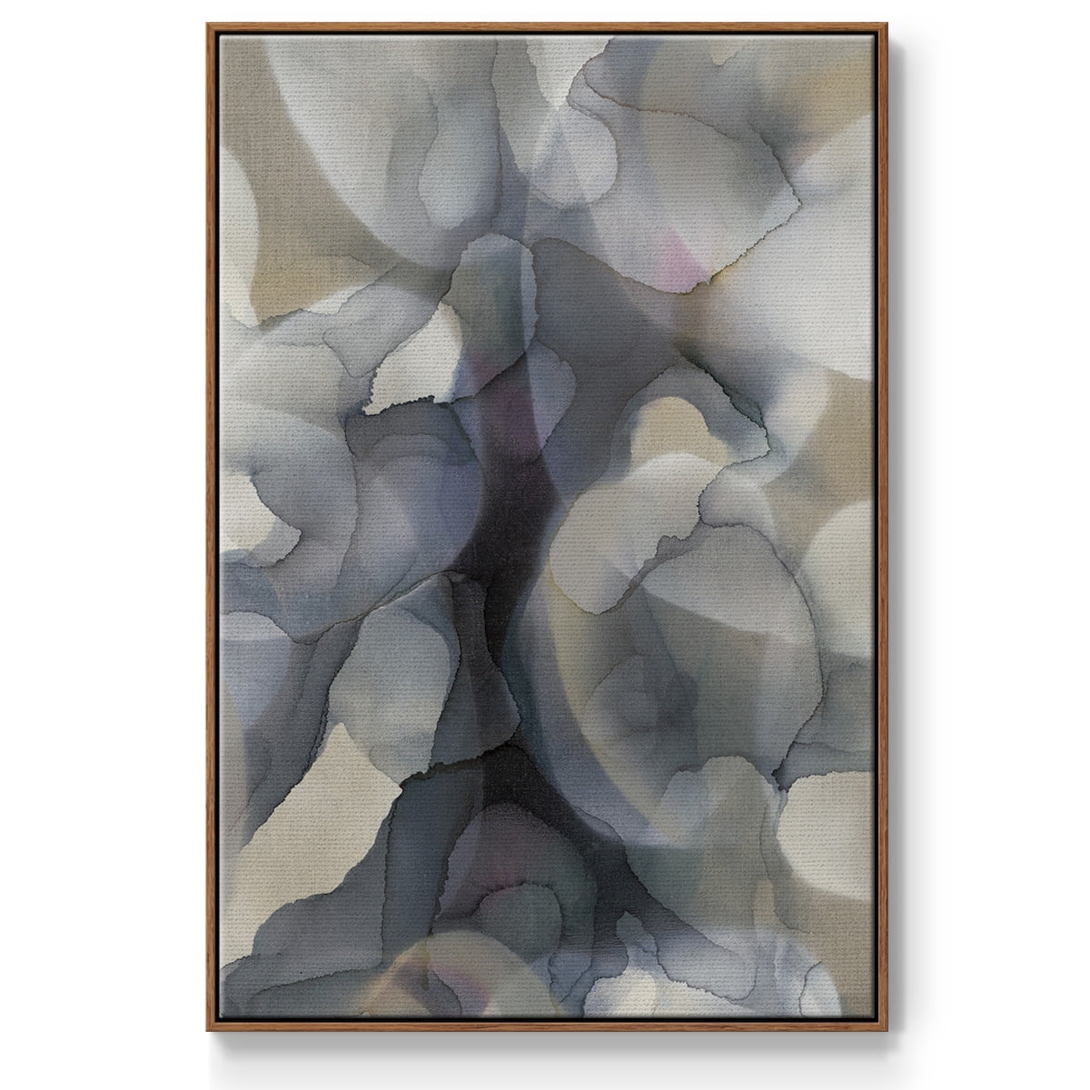Heavy Weather Framed Premium Gallery Wrapped Canvas - Ready to Hang - 27 x 41 - Walnut Floating Frame