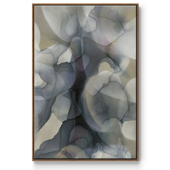 Heavy Weather Framed Premium Gallery Wrapped Canvas - Ready to Hang - 27 x 41 - Walnut Floating Frame