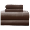 thumbnail image 1 of Heavy Weight 100-Percent Cotton Flannel King Sheet Set, Chocolate, 1 of 9