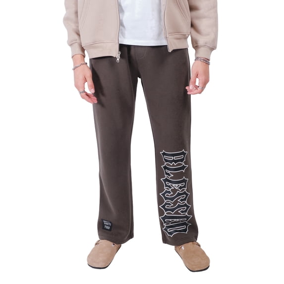 Brooklyn Cloth Men's Heavy Weight Blessed Fleece Sweatpants, Relaxed Fit, Dusty Black, Xl