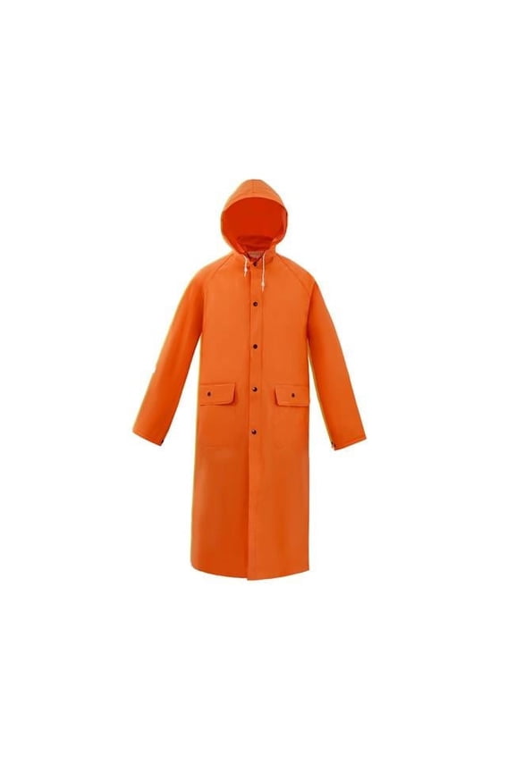 Heavy Weight Rain Coat, Orange - Extra Large