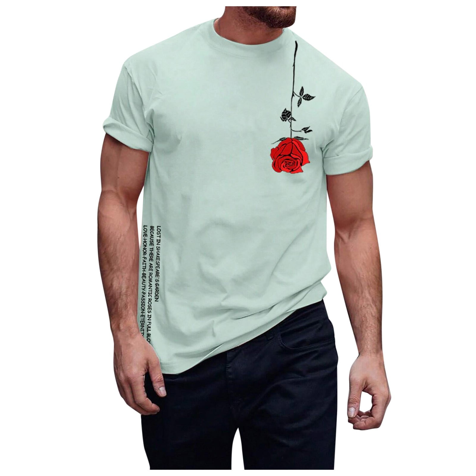 WDIRARA Men's Y2K Jersey Graphic Tee - Crew Neck Short Sleeve T-Shirt, Streetwear Style With Number Print