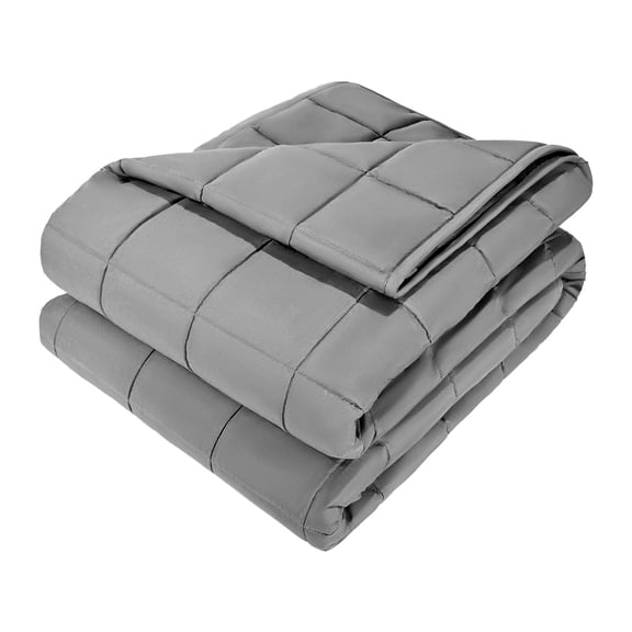 Heavy Weighted Blanket Queen Size, 60x80 Inches, 25 lbs Cooling Glass Bead Blanket for Adults, Anxiety Relief&Better Sleep, Breathable All-Season Grey Blanket