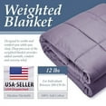 thumbnail image 1 of Heavy Weighted Blanket Twin Size 12lb Deep Sleep Reduce Anxiety, 1 of 4