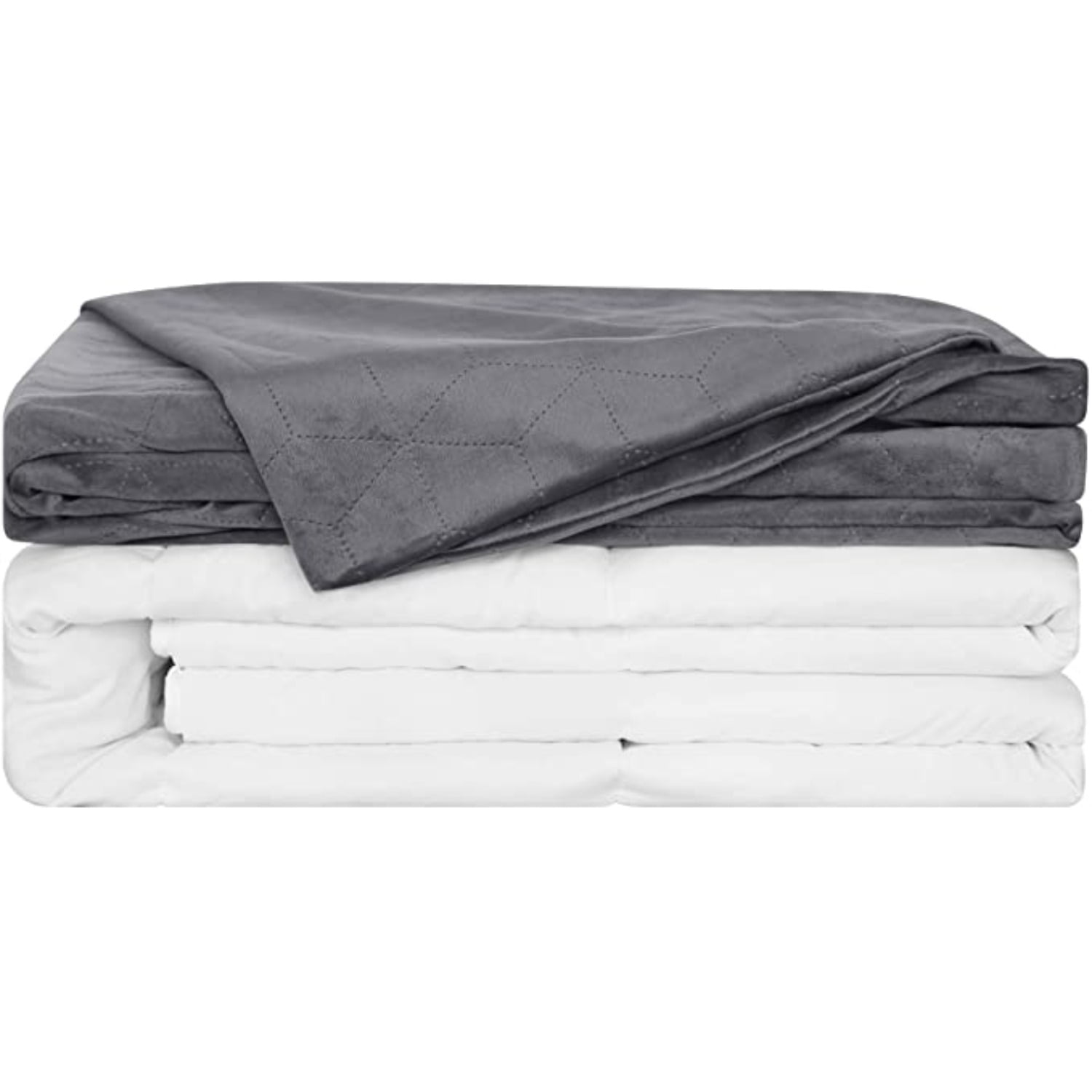 Heavy Weighted Blanket with Removable Duvet Cover Twin Full 48 x 72 15 lbs Walmart