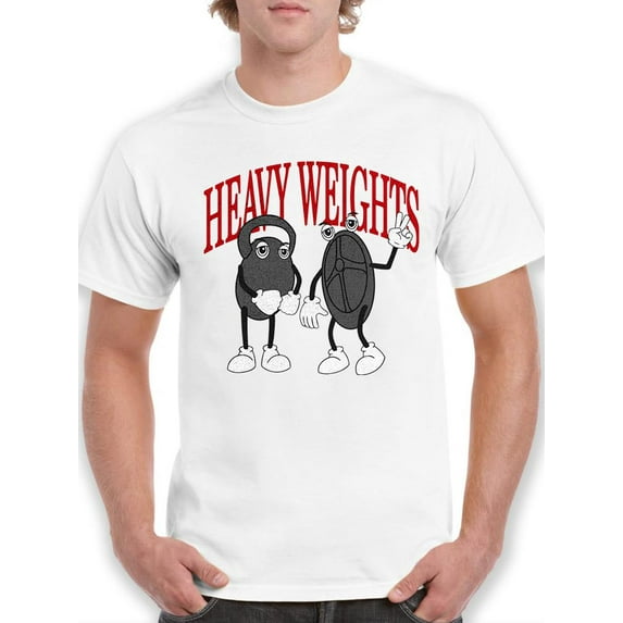 Heavy Weights T-Shirt Men -Smartprints Designs, Male 3X-Large