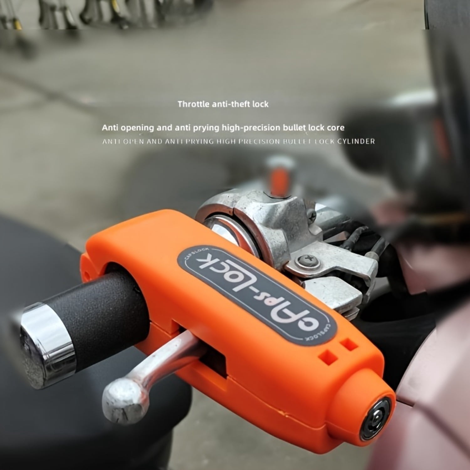 Heavy duty ABS material anti-theft lock - multi-color optional, suitable for bicycles and motorcycles, light and portable, strong protection for your property safety