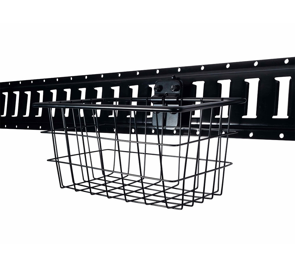 Heavy duty ETrack Basket Wall Mount Bolton Wire Basket Portable