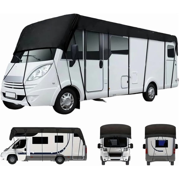 Heavy-duty RV roof, 16.4-44.29 feet, waterproof, UV-resistant, heat-insulating, dustproof, and windproof, suitable for Class A/B/C RVs, pop-up campers, truck campers, and travel trailers.