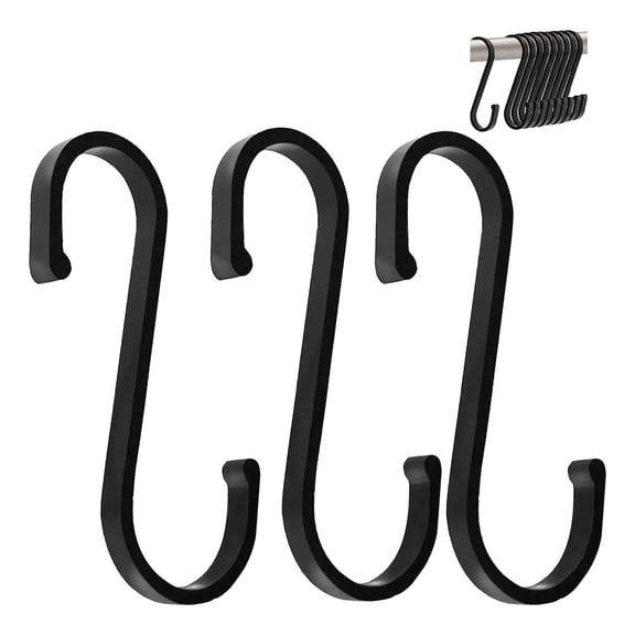 Heavy-duty S-shaped suspension hook, F-shaped hook