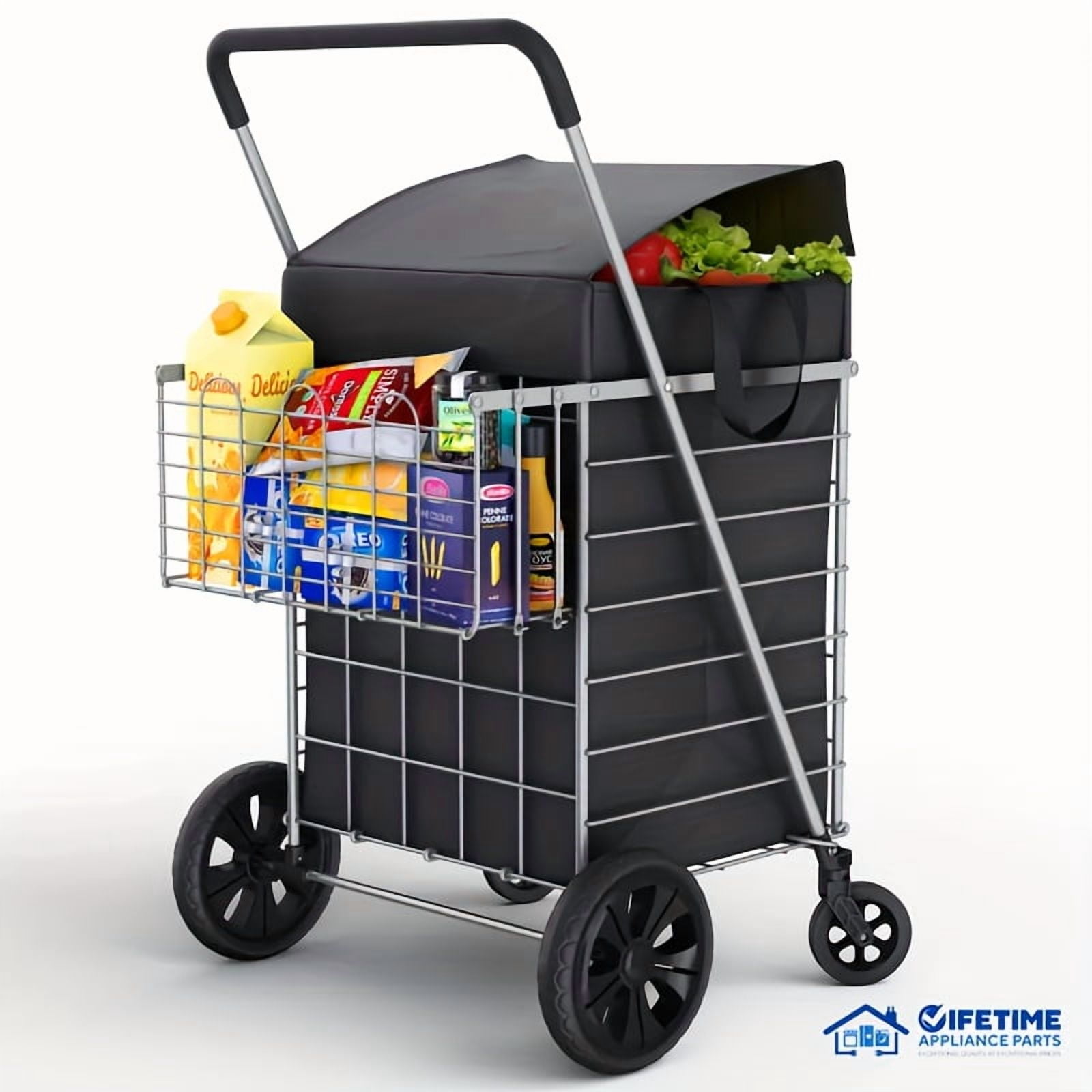 [Heavy-duty Shopping Cart] Heavy-duty Office Shopping Cart with ...