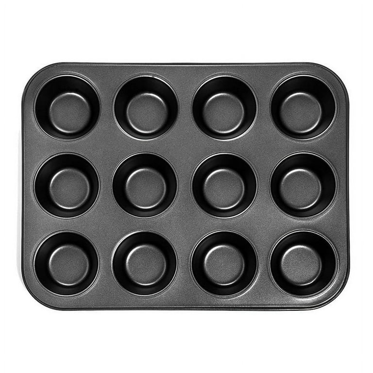 12cup Muffin Pan Cupcake Pan - Carbon Steel Pan for Muffin and