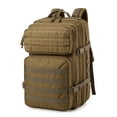 thumbnail image 1 of Heavy-duty hiking backpack, large-capacity multi-functional outdoor sports backpack, men's backpack（Khaki）, 1 of 7
